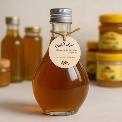 سرکه انگبین اصل ویستور – شربت درمان کبد چرب و پاکسازی عروق با ترکیب عسل، سرکه انگور، نعنا و کاسنی